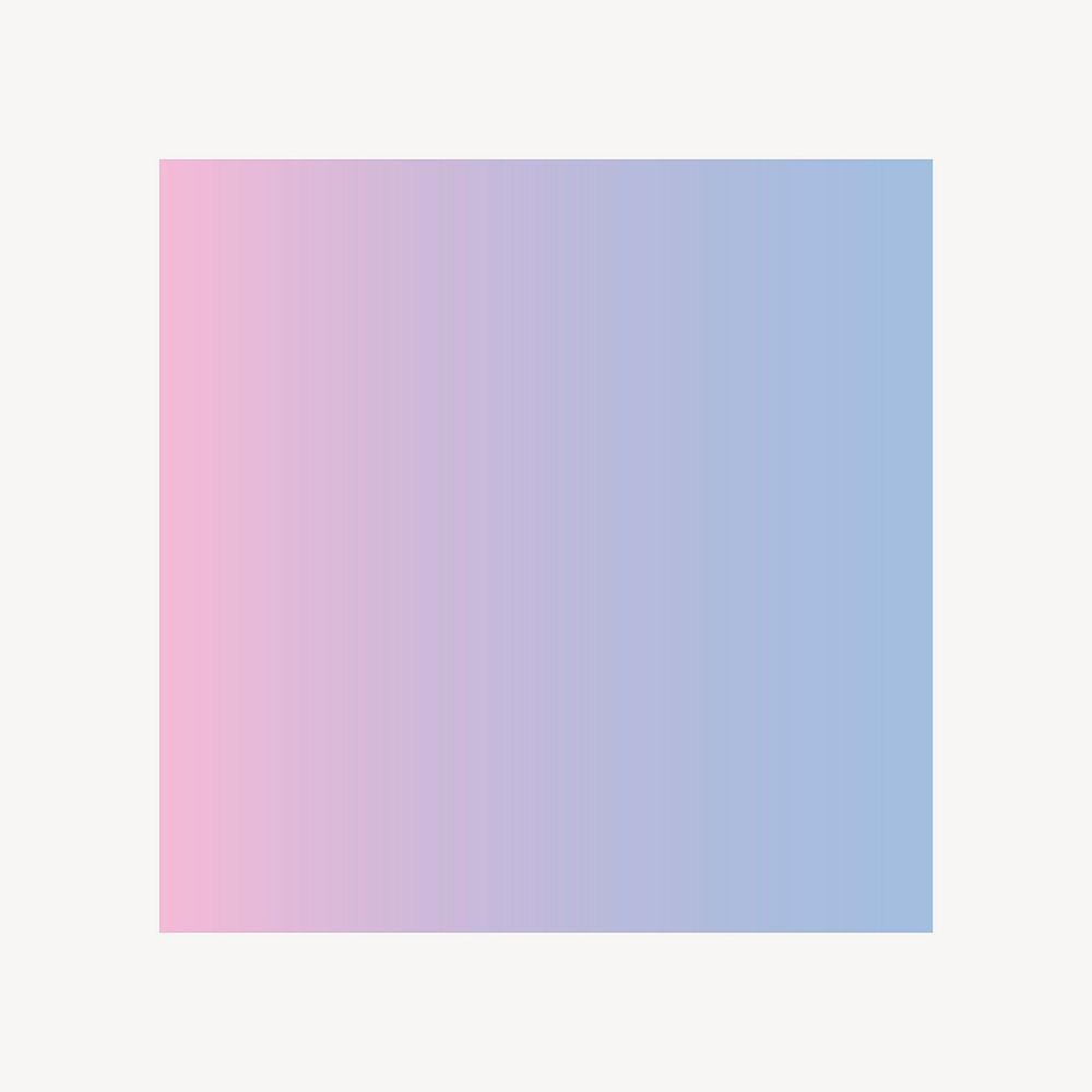 Gradient blue pink square frame clipart vector