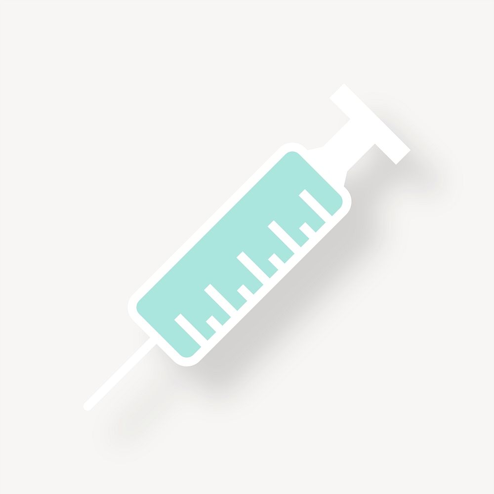 Syringe, health graphic vector