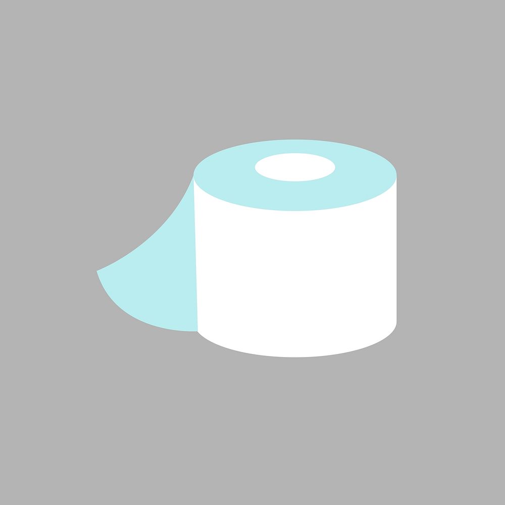Toilet paper collage element vector