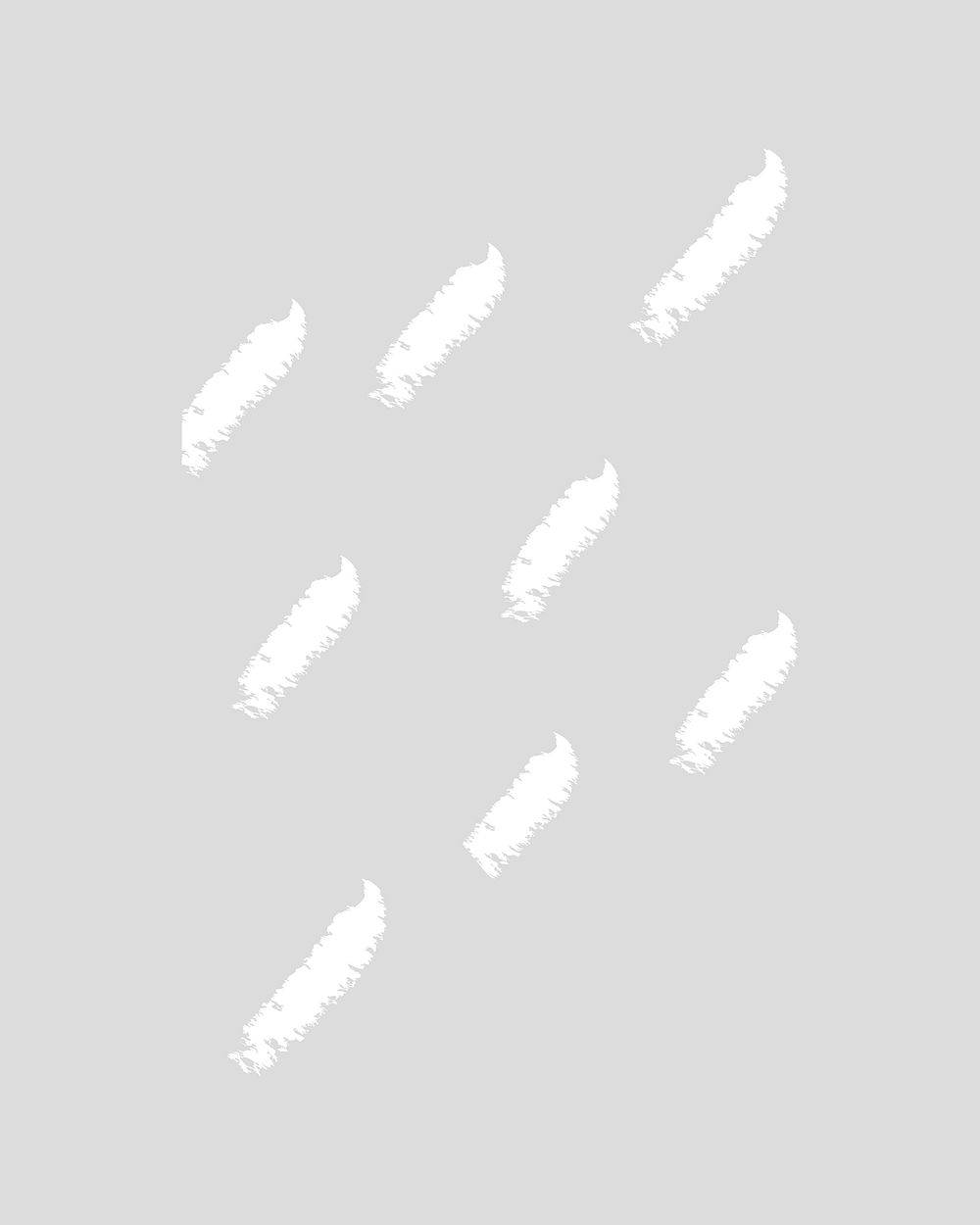 White paintbrush stroke clipart vector