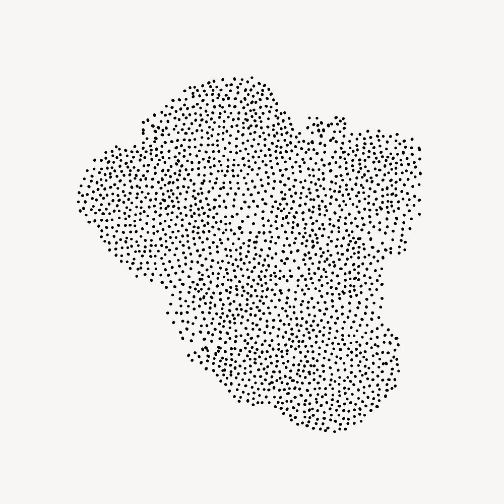 Abstract black dots clipart vector