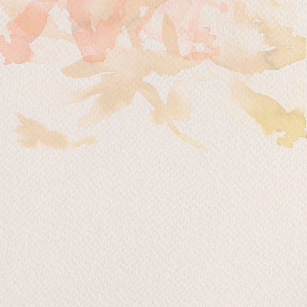 Fall leaf watercolor background, autumn season