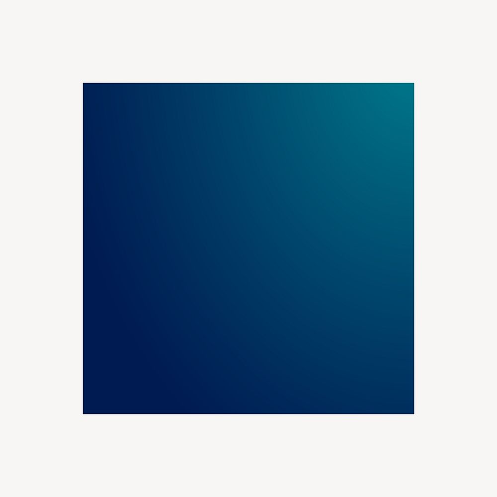 Gradient blue square collage element vector