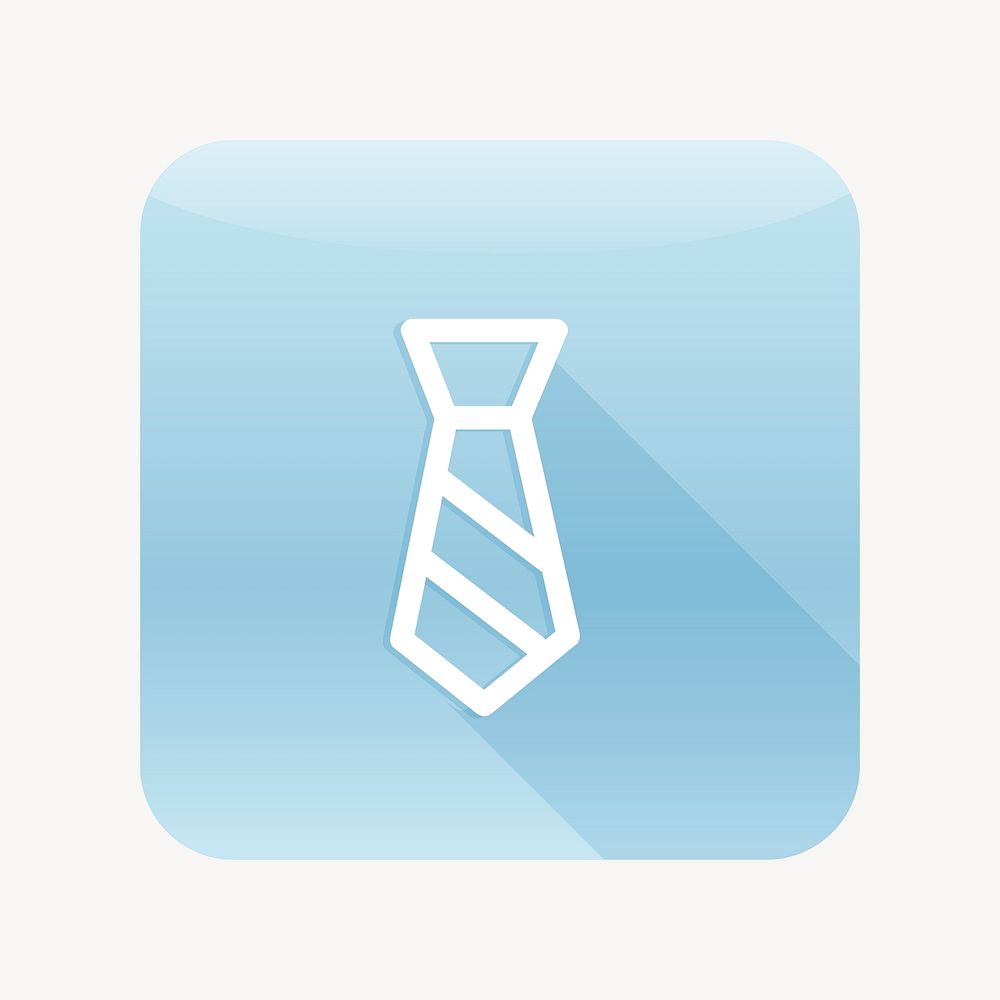 Neck tie icon, business graphic vector