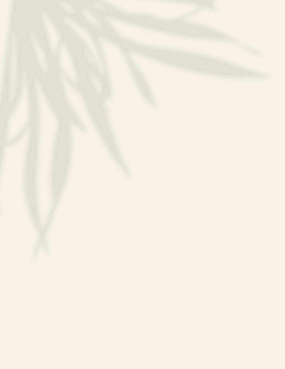 Beige background, leaf shadow design