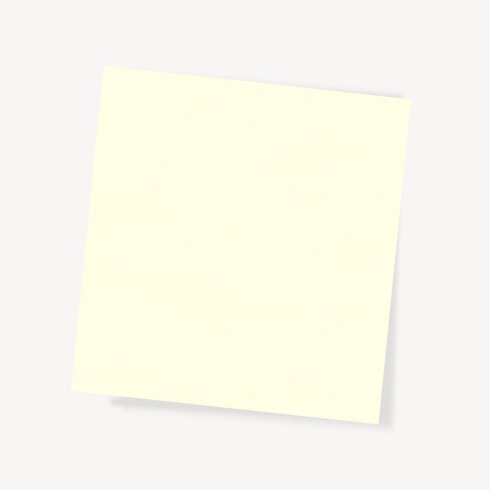 Yellow sticky note paper vector