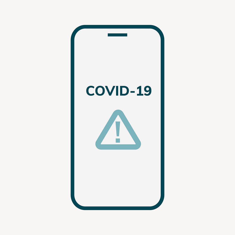 Covid-19 detection  illustration, covid-19 collage element vector