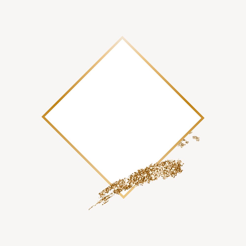 Gold frame clipart vector