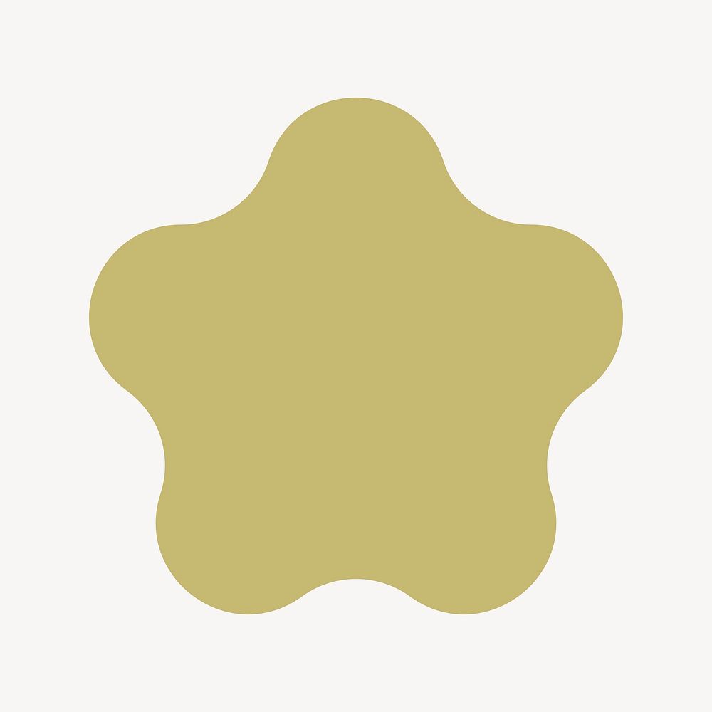 Gold badge, collage element vector