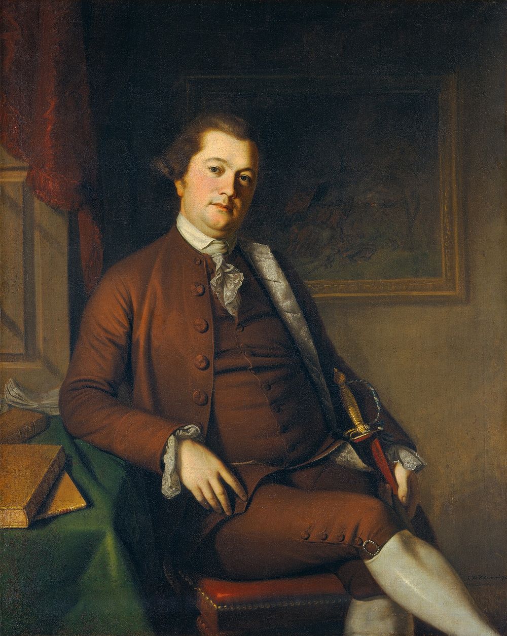 John Philip de Haas (1772) by Charles Willson Peale.  