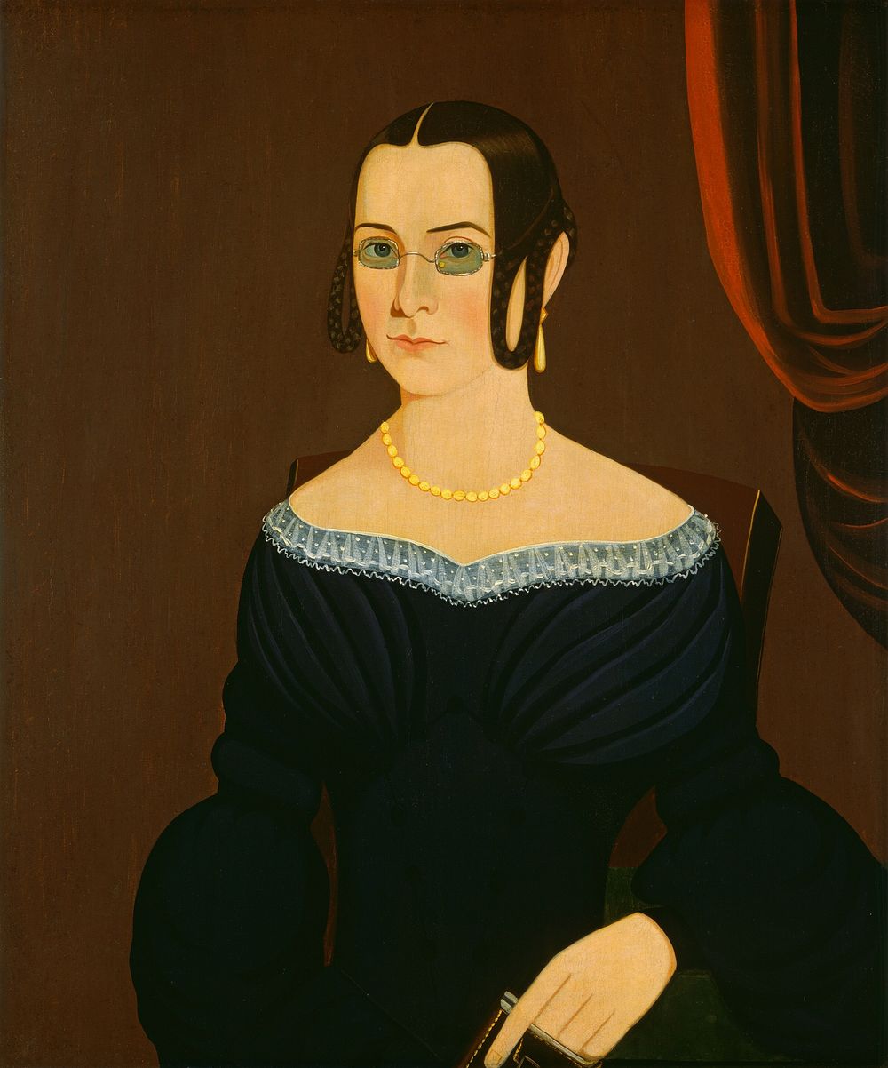 Lady Wearing Spectacles (c. 1840).  