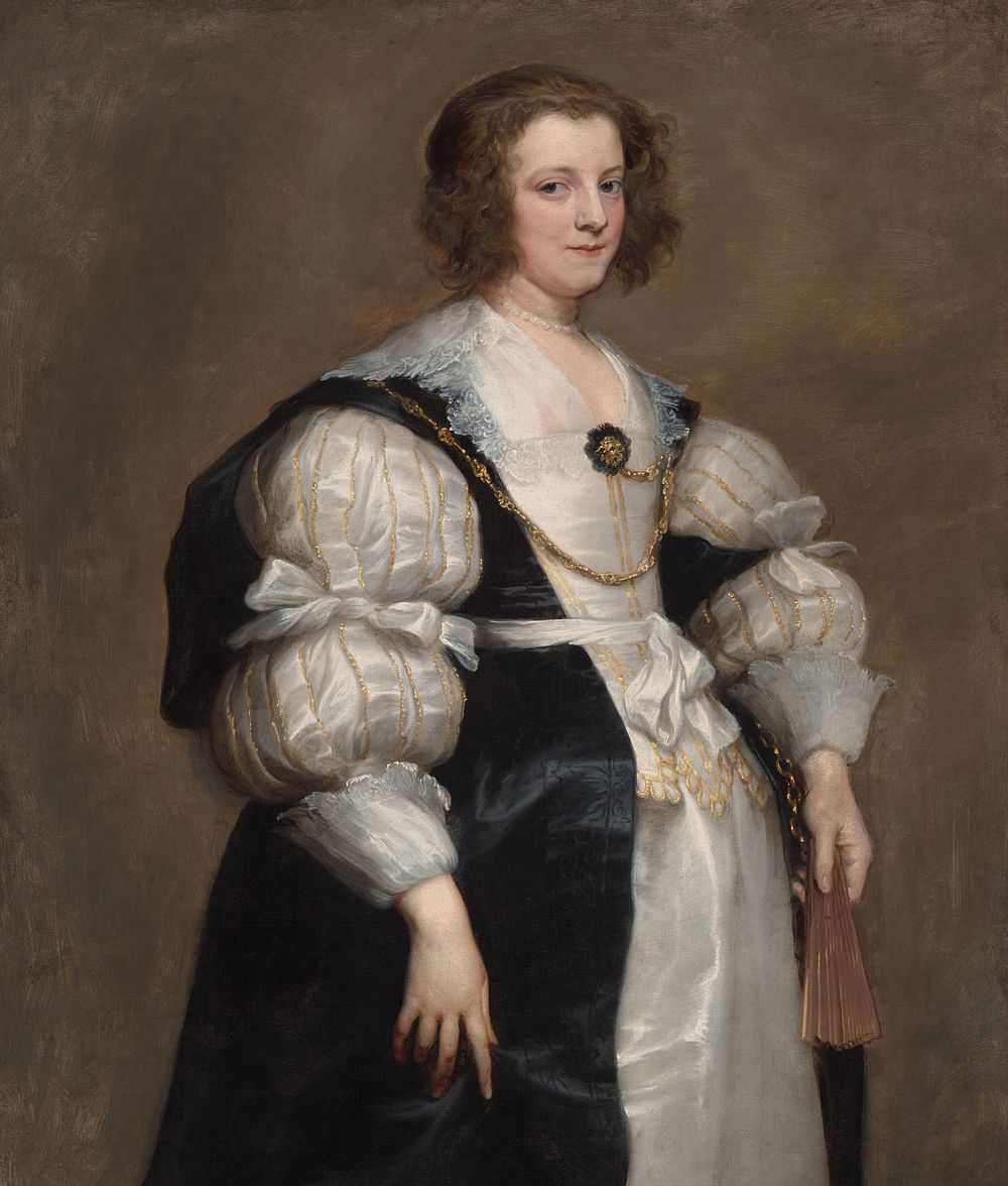 Lady with a Fan (ca. 1628) by Sir Anthony van Dyck.  
