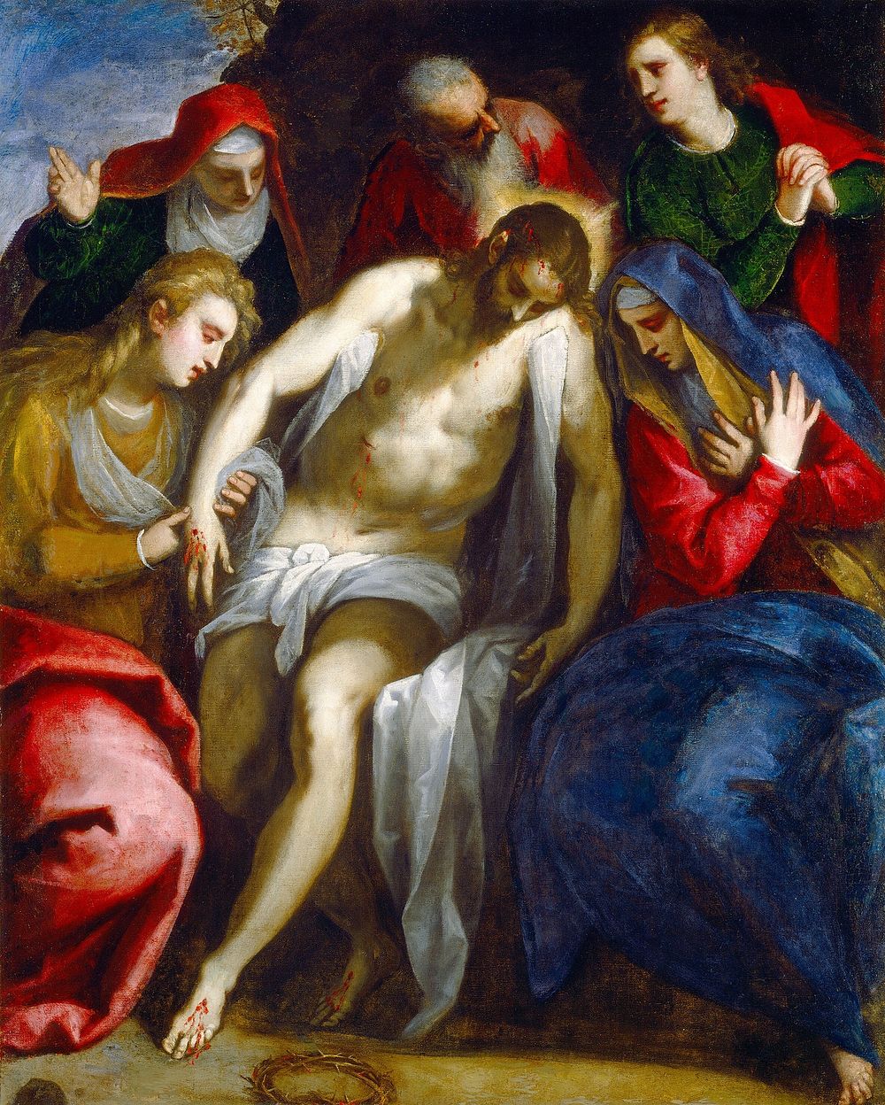 Lamentation (ca. 1620) by Jacopo Palma il Giovane.  