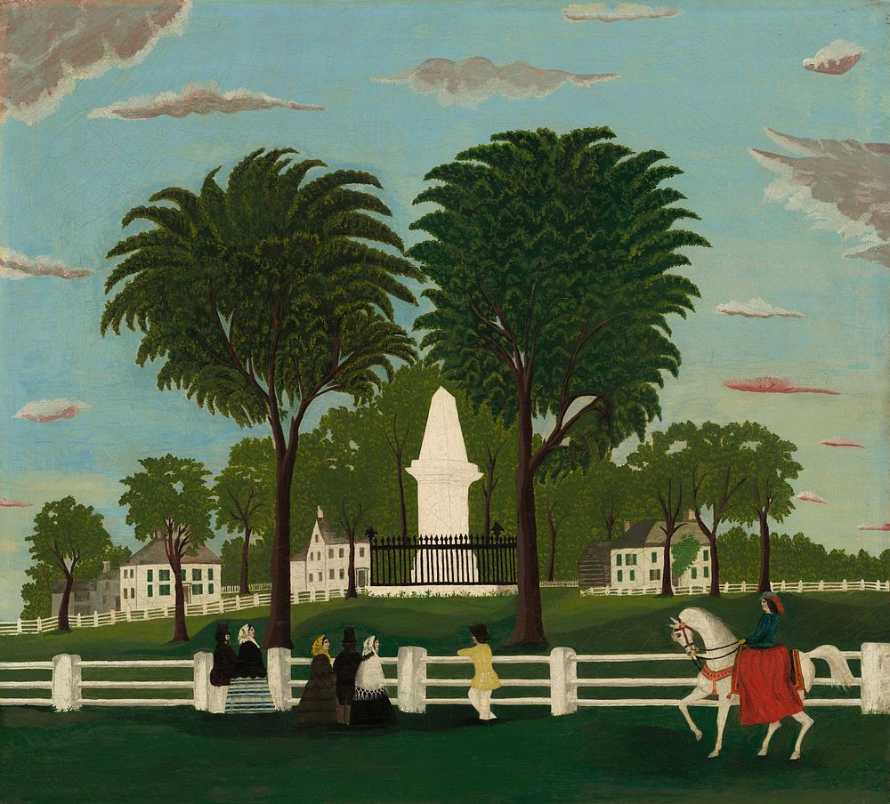 Lexington Battle Monument (1853) or after.  