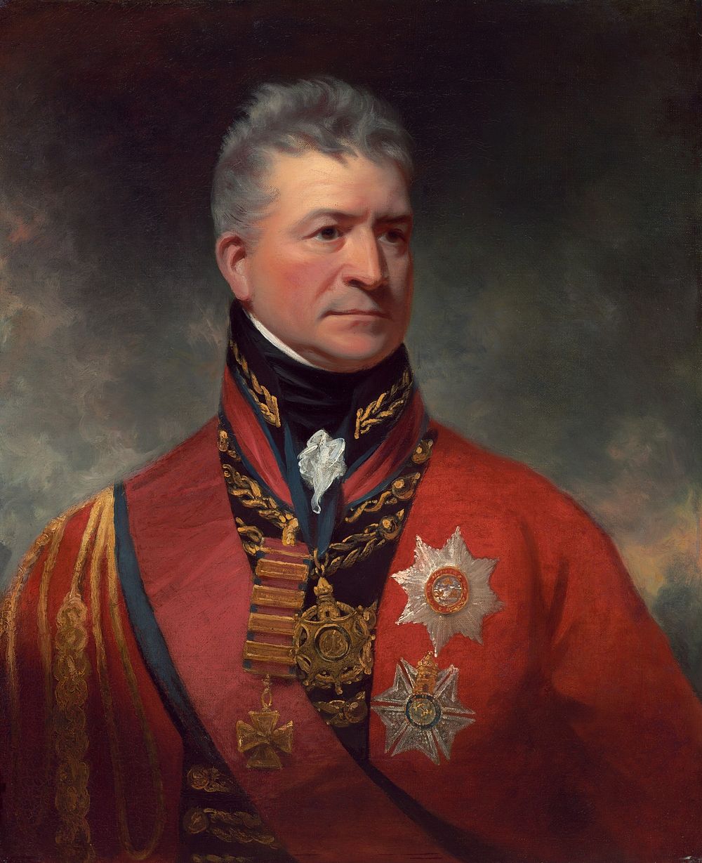 Lieutenant-General Sir Thomas Picton (1815–1817) by Sir William Beechey.  