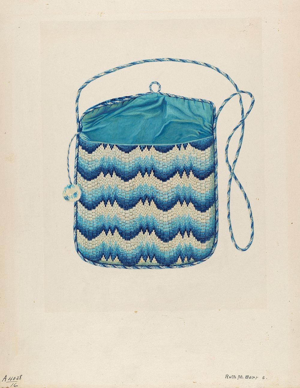 Purse (c. 1937) by Ruth M.Barnes.  