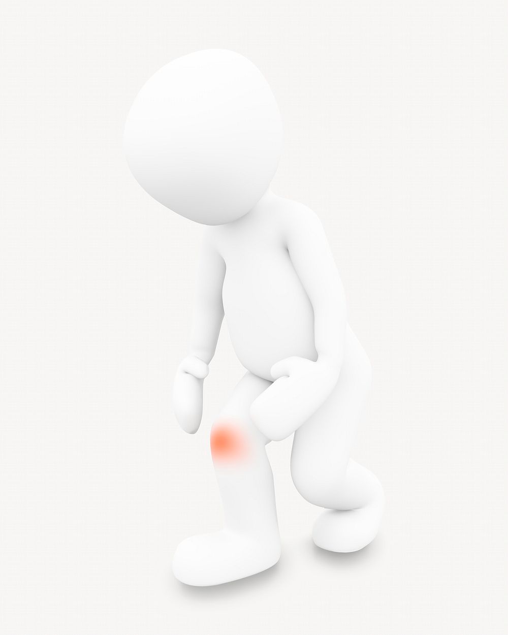 Knee pain, 3D health problem