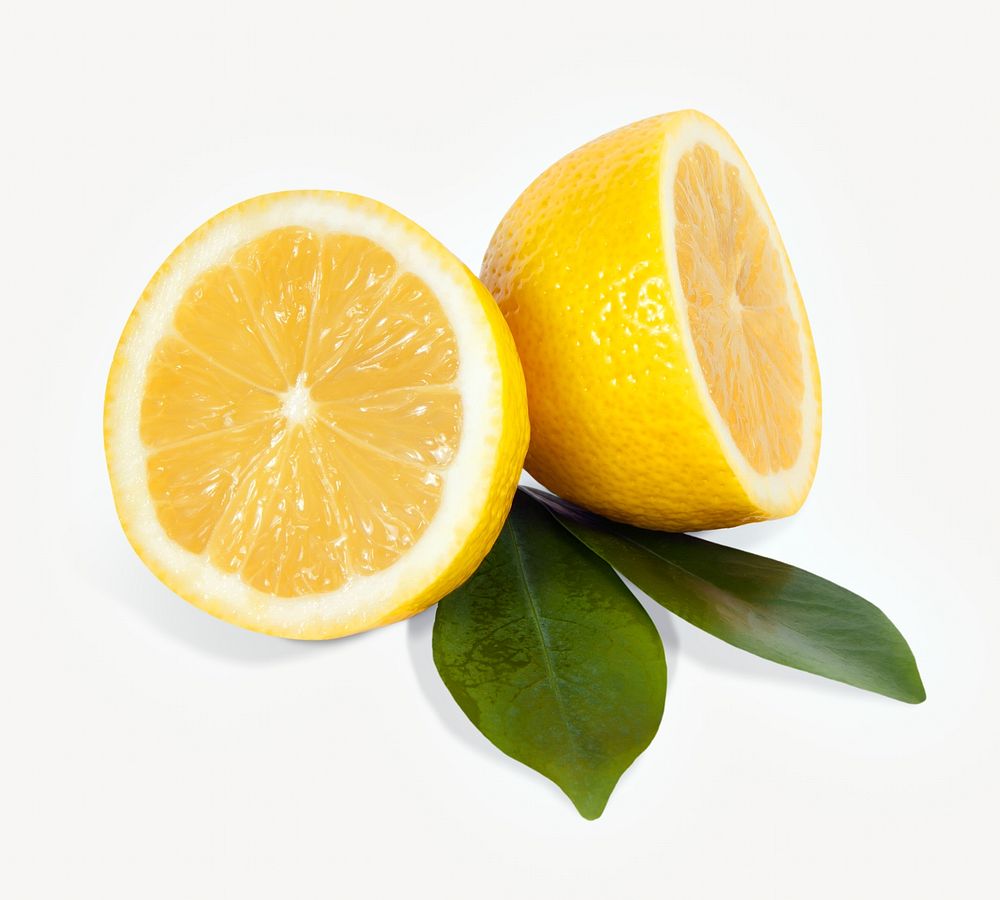 Lemon isolated on off white design 