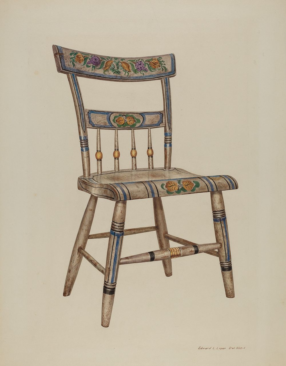 Pa. German Chair (1937) by Edward L. Loper.  