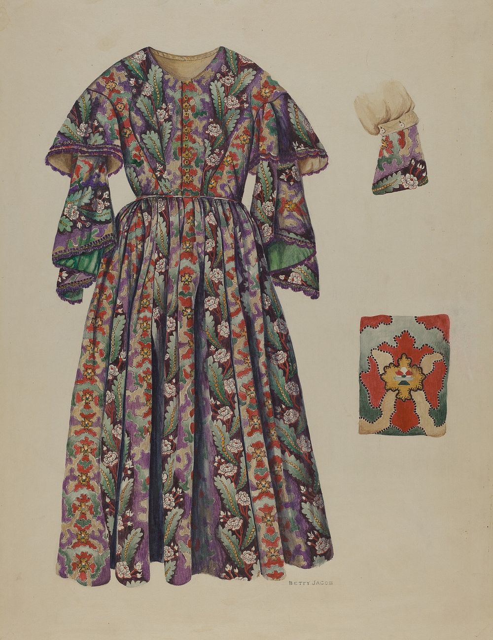 Pa. German Dress (1935&ndash;1942) by Betty Jacob.  