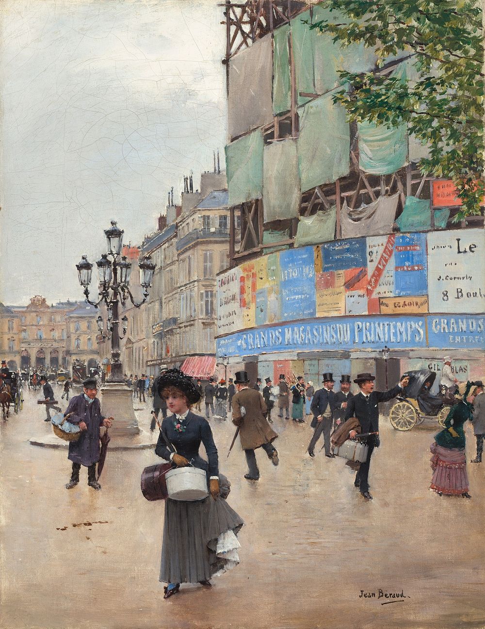Paris, rue du Havre (ca. 1882) by Jean B&eacute;raud.  