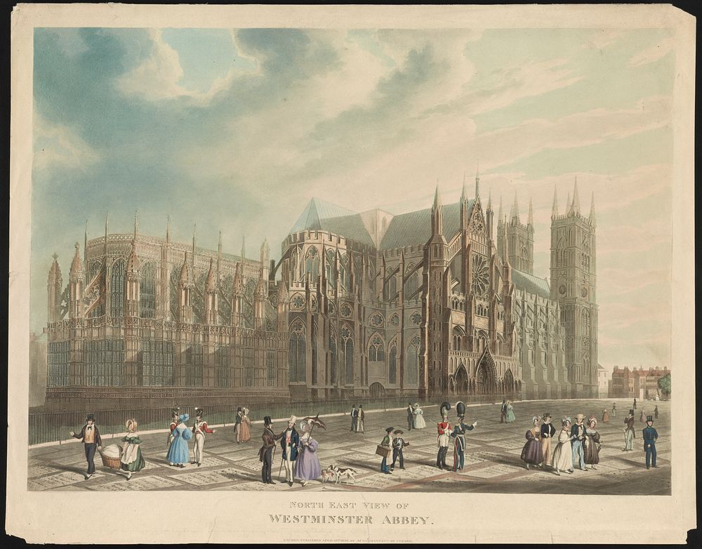 North east view of Westminster Abbey