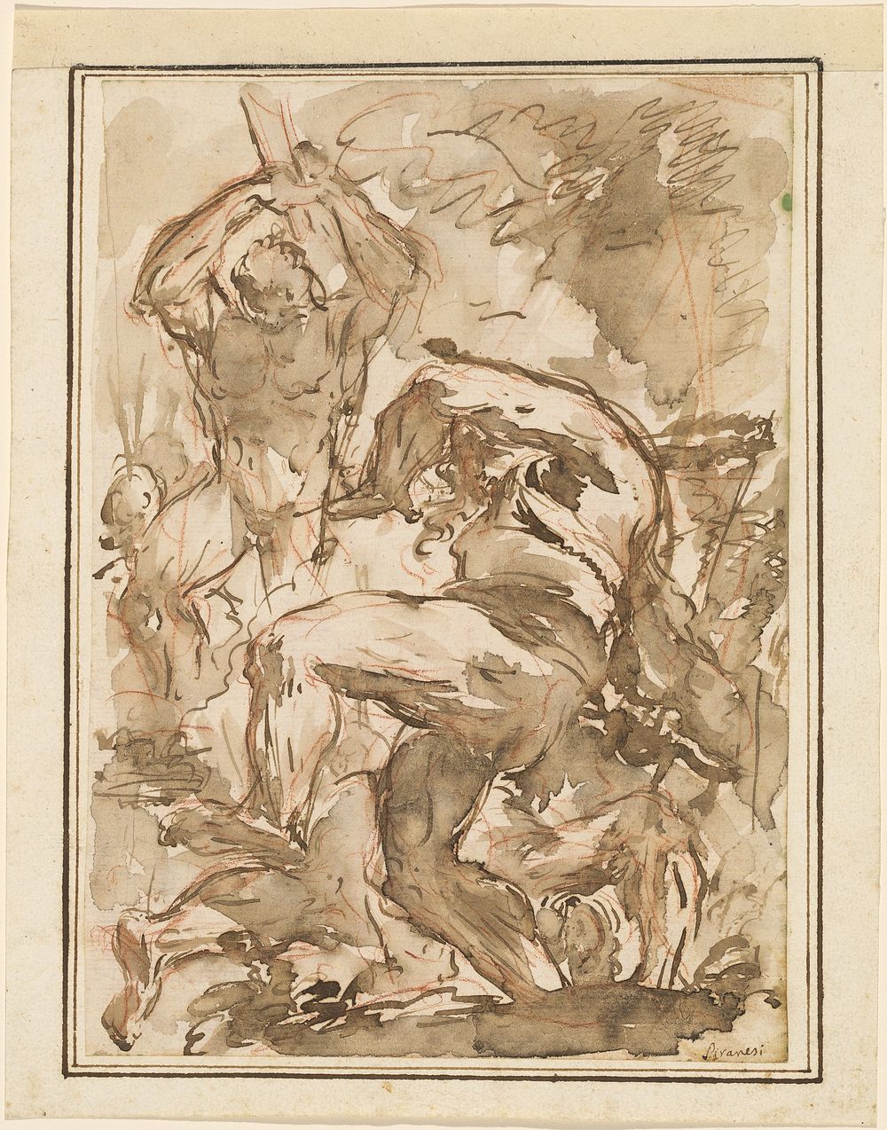 A Battle of Nude Men (ca. 1744-1745) by Giovanni Battista Piranesi. 