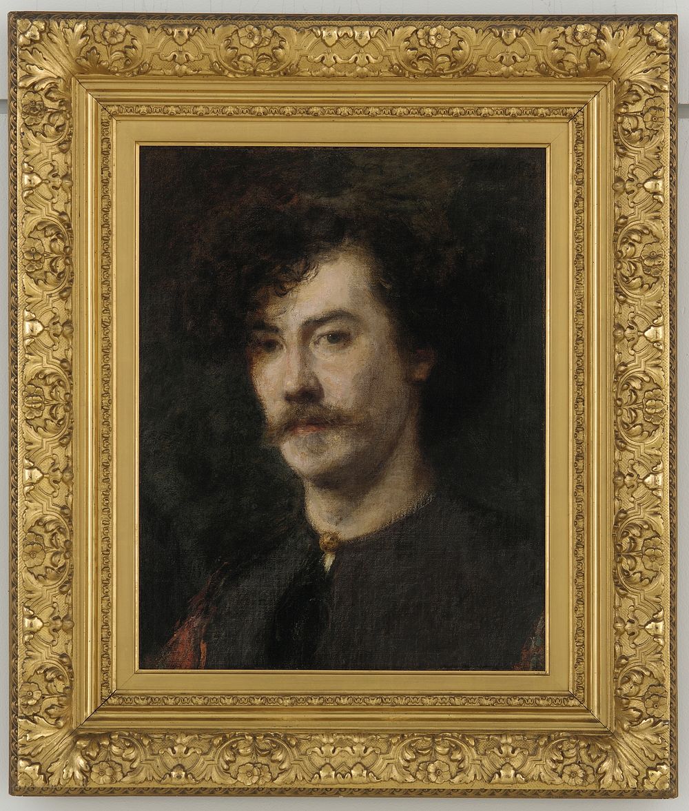 Portrait of Whistler (1865) painting in high resolution by Henri Fantin-Latour.  