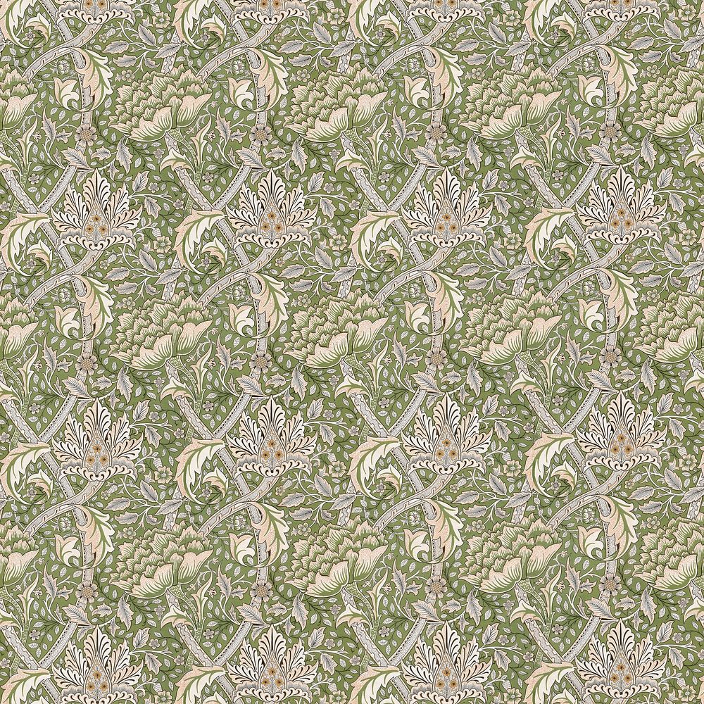 William Morris's Windrush background, vintage pattern. Remastered by rawpixel