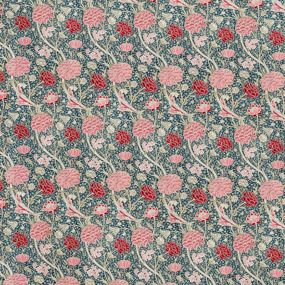 William Morris's Cray pattern background.  Remastered by rawpixel
