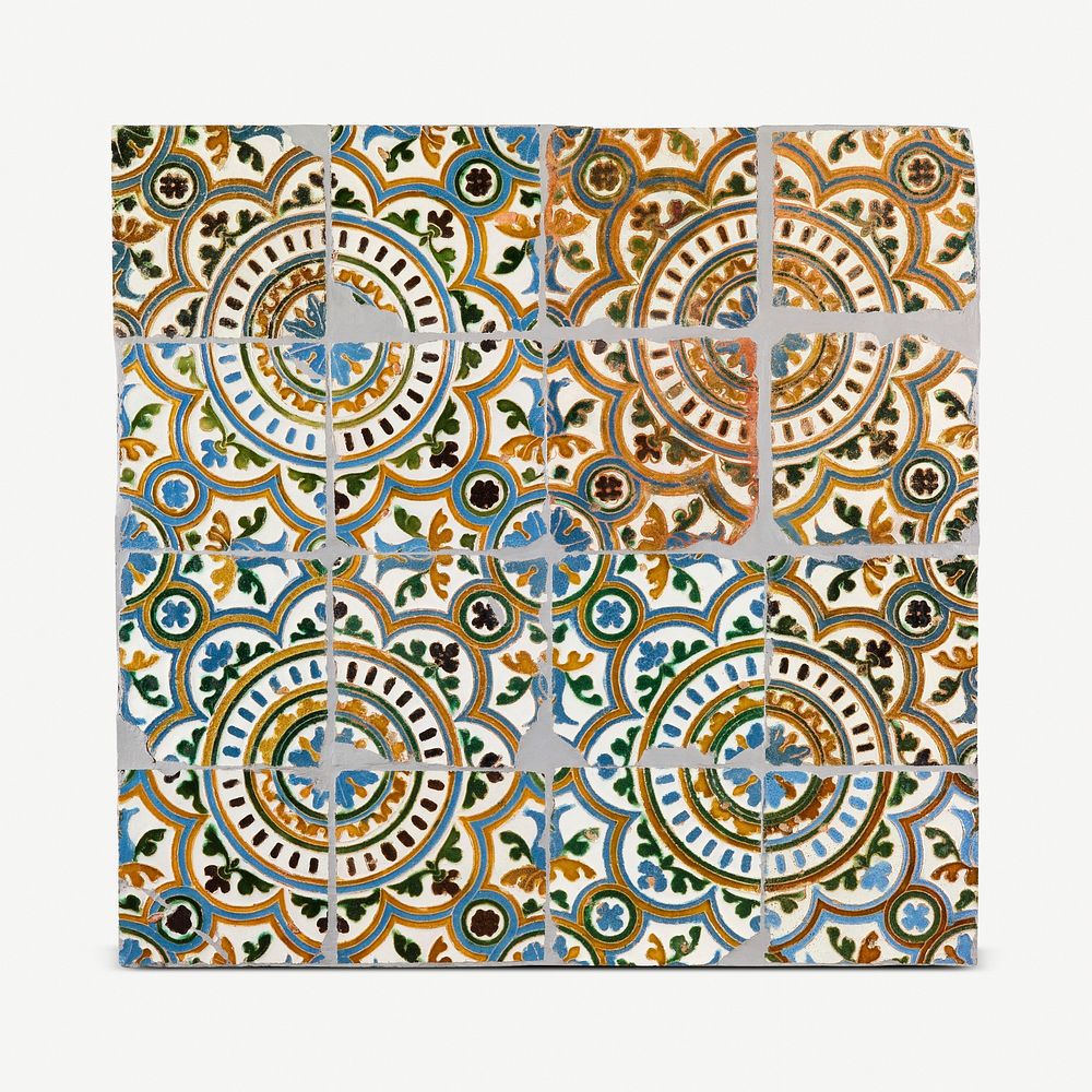 Tiles, architectural element psd.  Remastered by rawpixel