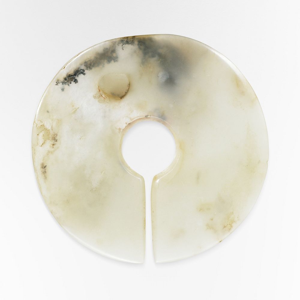 Jade disc. Original public domain image from The Minneapolis Institute of Art. Digitally enhanced by rawpixel.