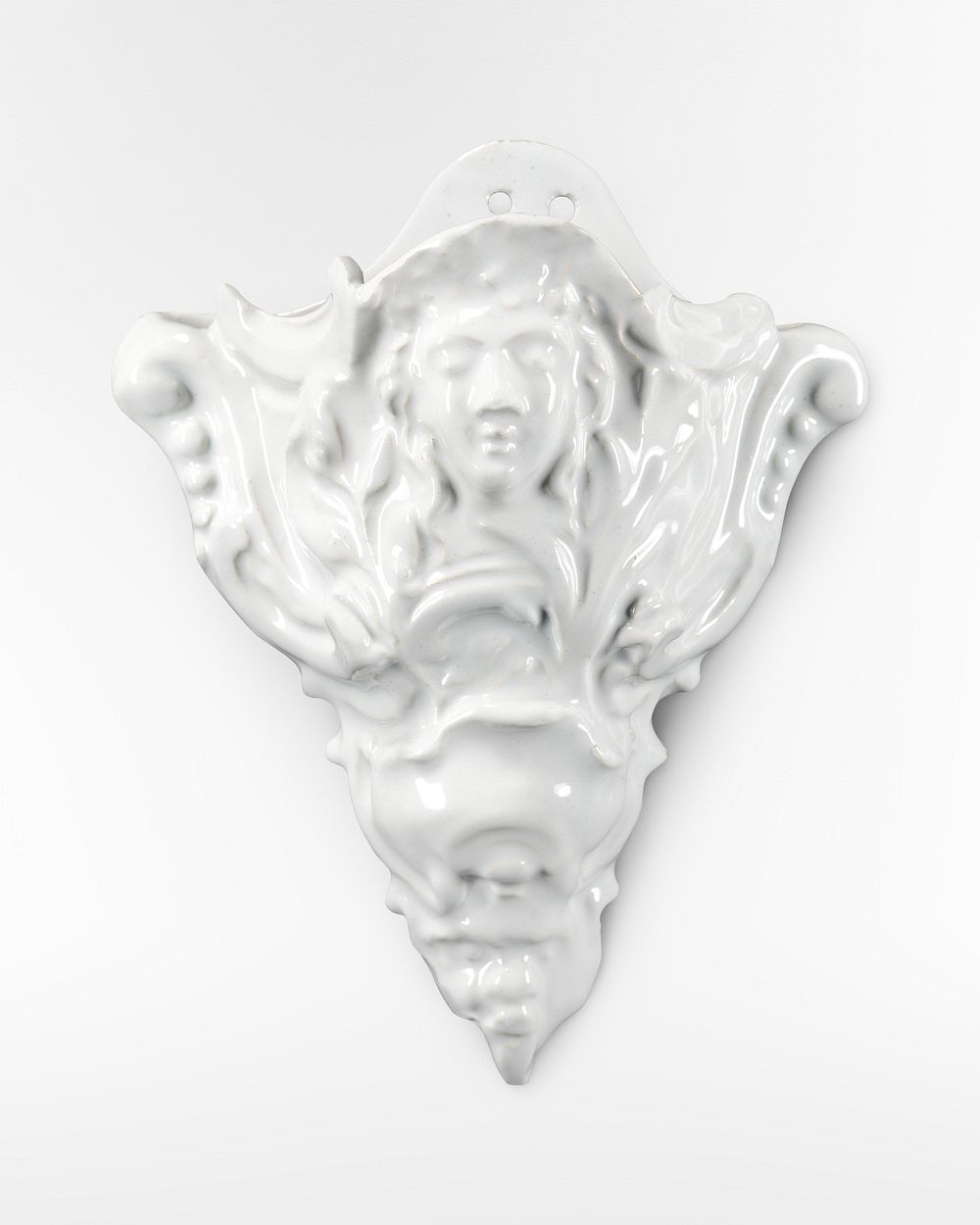 Wall pocket, tin glazed ceramic. Original public domain image from The Minneapolis Institute of Art. Digitally enhanced by…