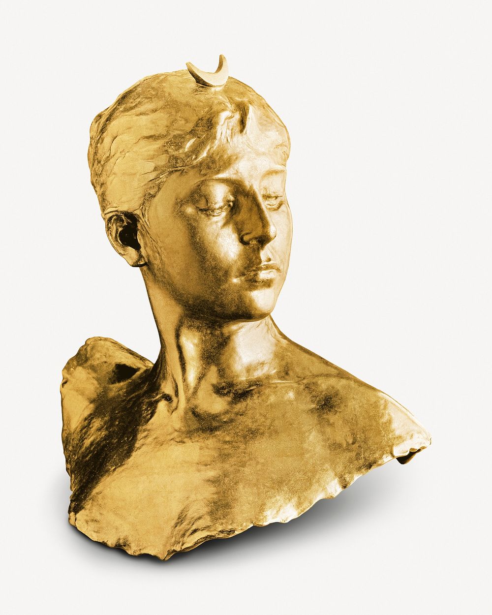 Aesthetic gold woman sculpture psd. Remixed by rawpixel.