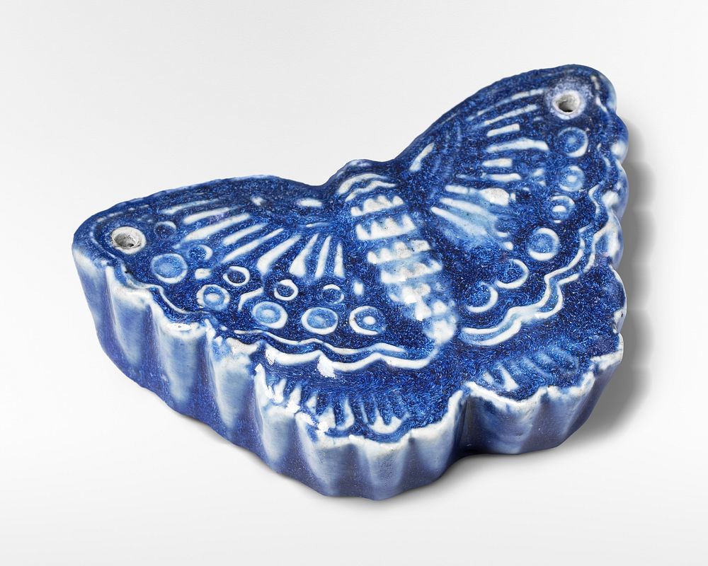Blue butterfly shaped porcelain. Original public domain image from The Minneapolis Institute of Art. Digitally enhanced by…