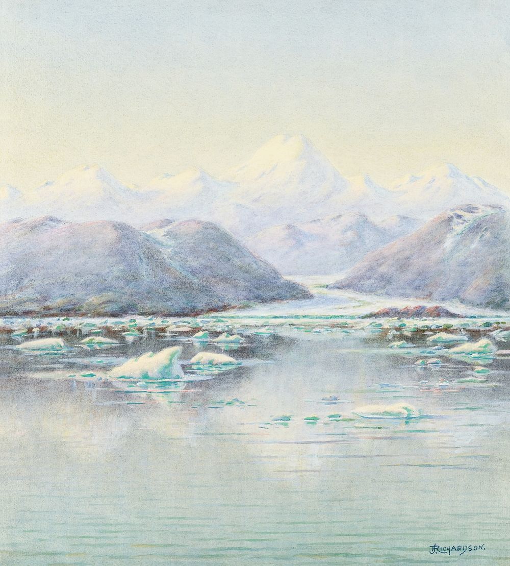 St. Elias Alps watercolor. Original public domain image by Theodore J. Richardson from The Minneapolis Institute of Art.…
