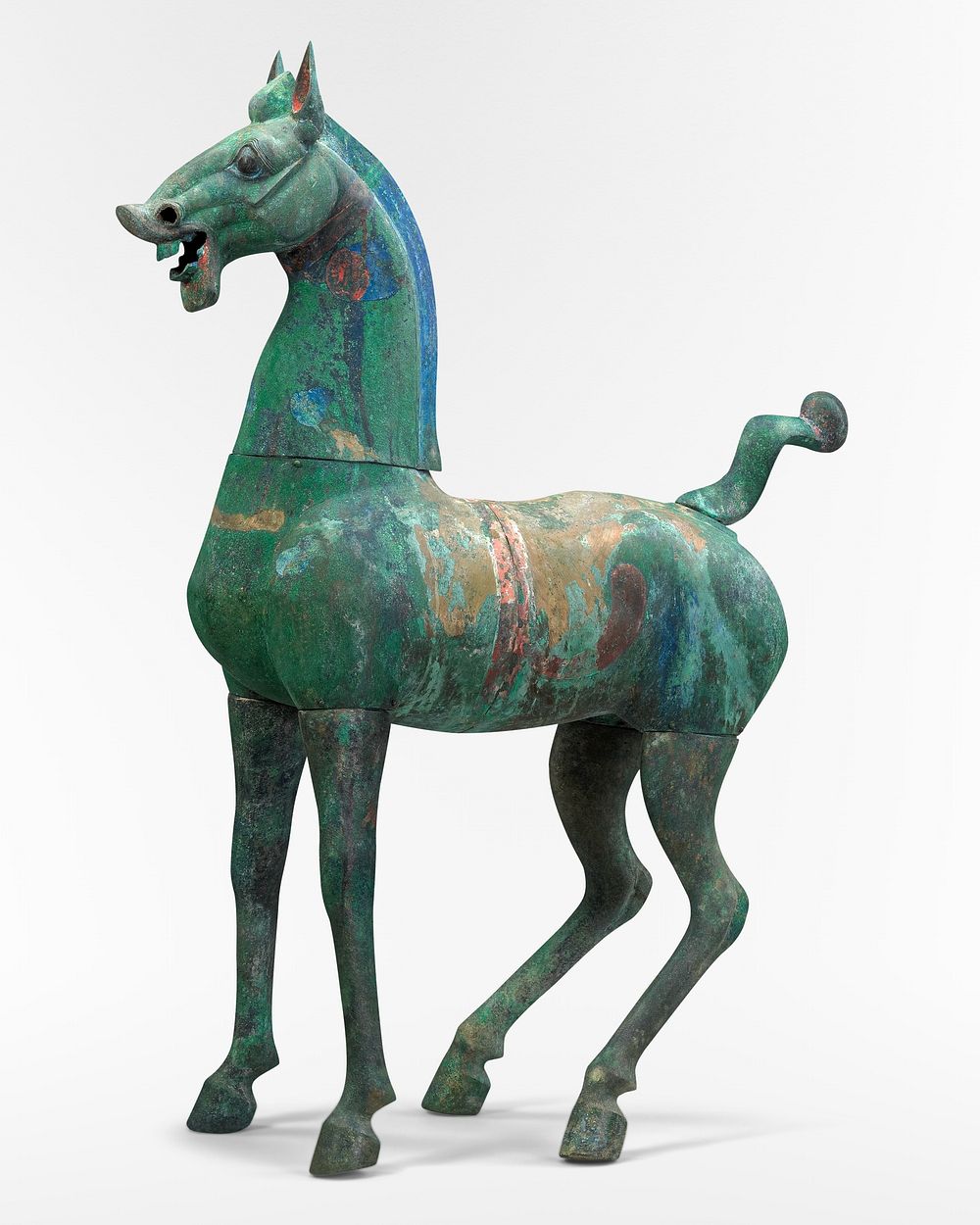 Celestial horse (25-220) bronze sculpture. Original public domain image from The Minneapolis Institute of Art. Digitally…
