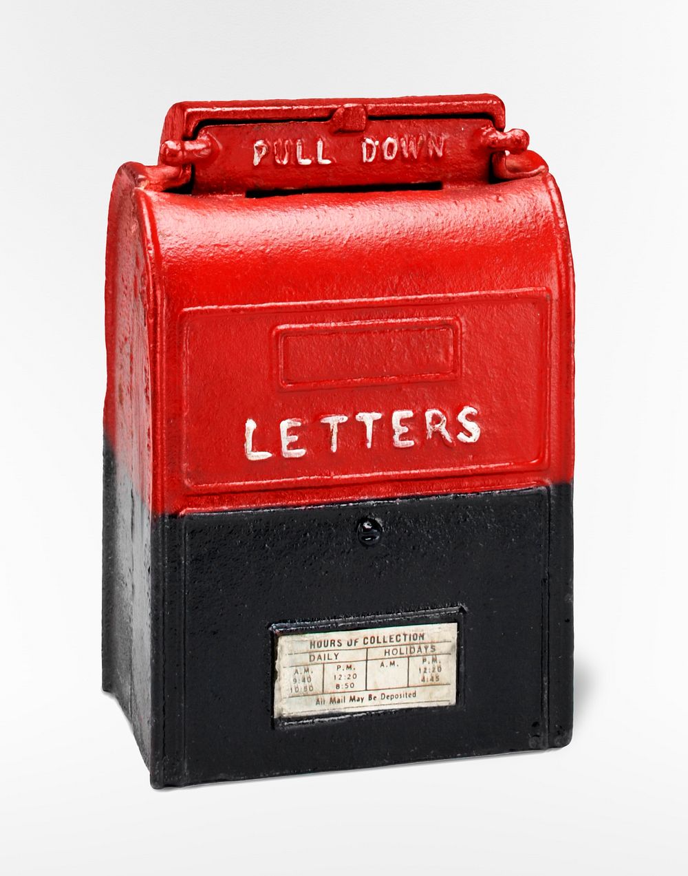 Mail box piggy bank (20th century) object. Original public domain image from The Minneapolis Institute of Art. Digitally…