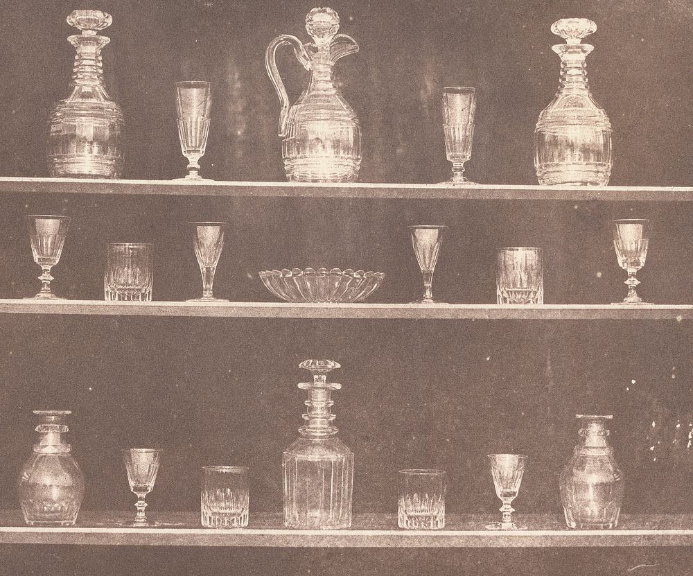 Articles of Glass (ca. 1843) photography in high resolution by William Henry Fox Talbot.