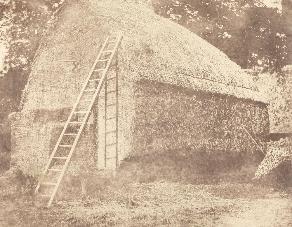 Haystack (1844) photo in high resolution by William Henry Fox Talbot.