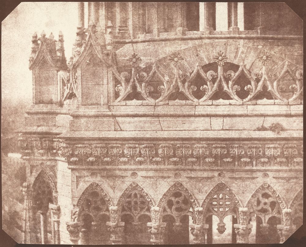 Orl&eacute;ans Cathedral (1843) photography in high resolution by William Henry Fox Talbot.