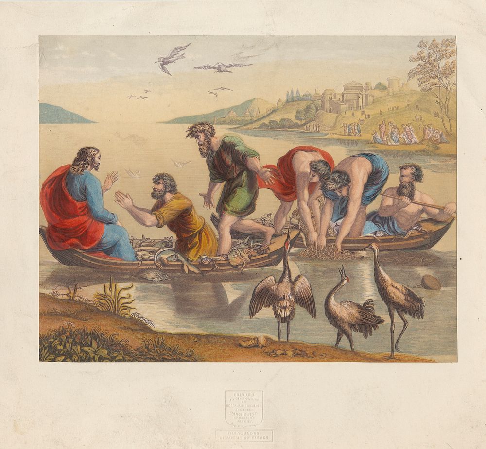 The Miraculous Draught of Fishes (after 1855) print in high resolution   