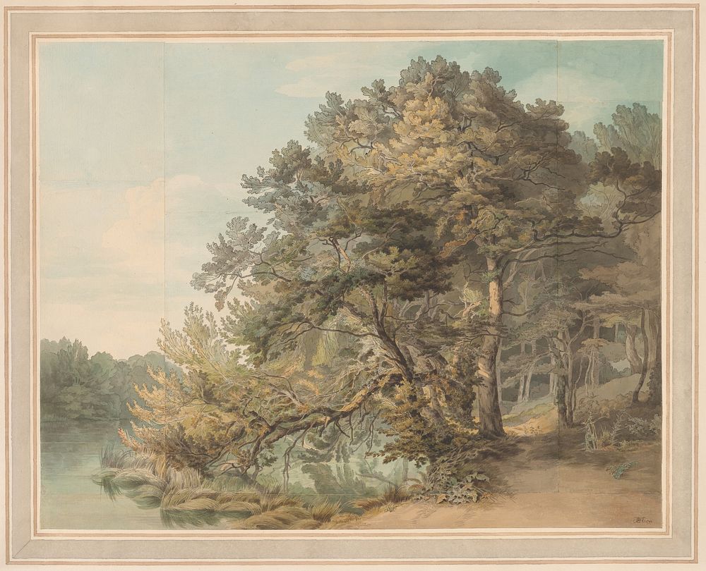 Peamore, Devon (1799) by John White Abbott.  