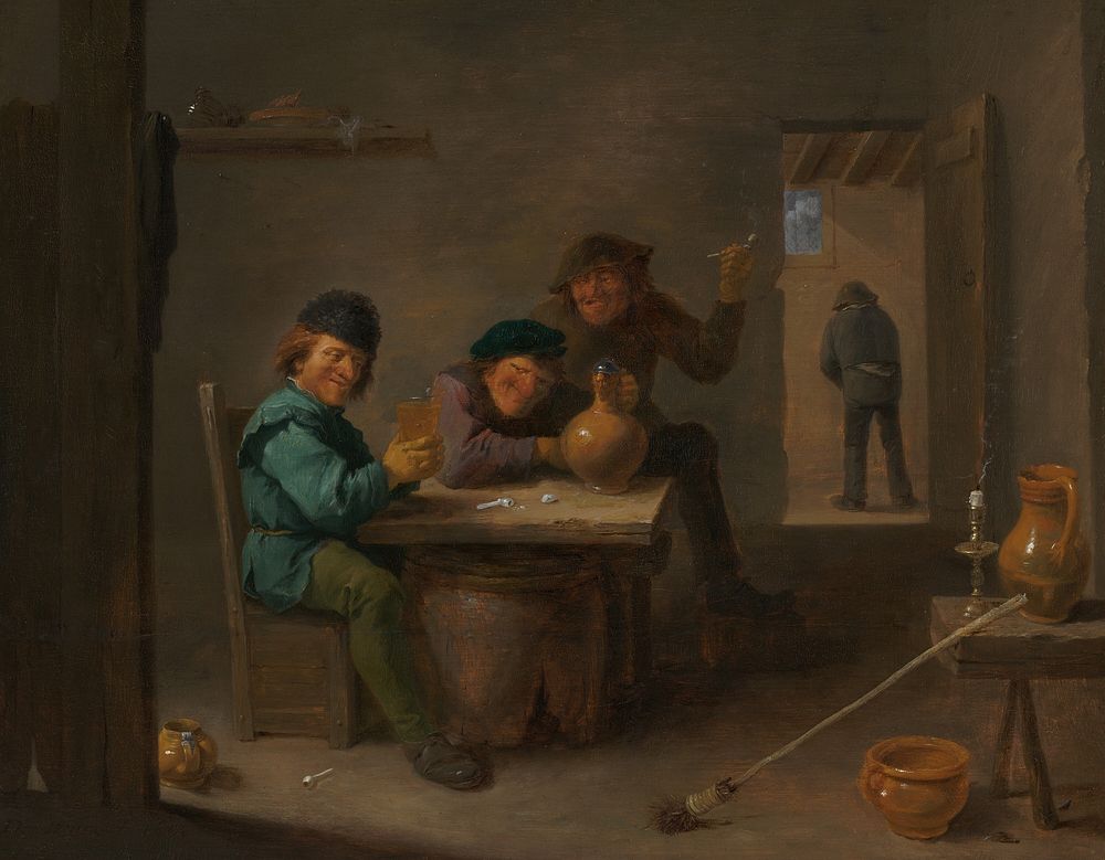 Peasants in a Tavern (ca. 1633) by David Teniers the Younger.  