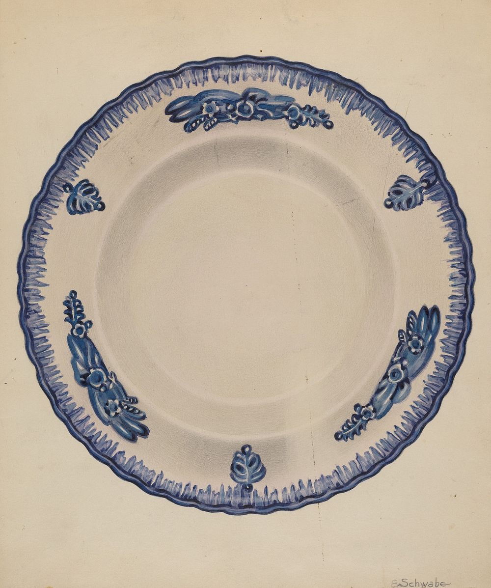 Plate (ca.1936) by Erwin Schwabe.  