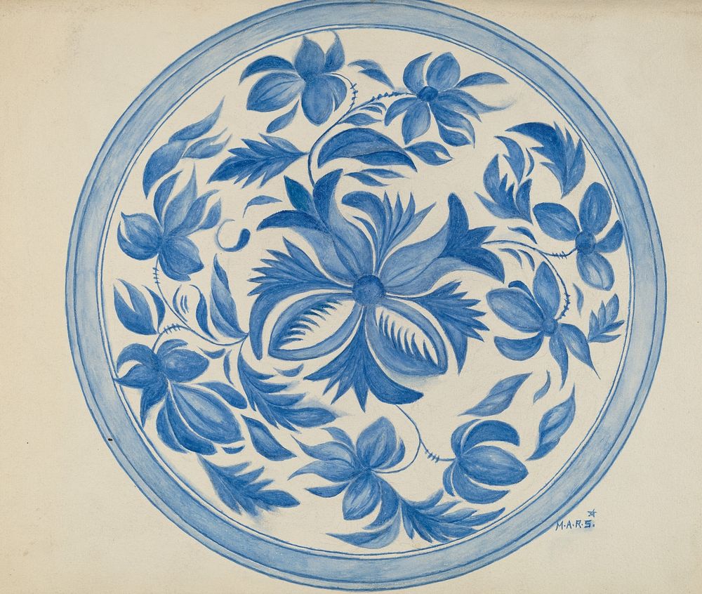 Plate (ca.1936) by Margaret Stottlemeyer.  