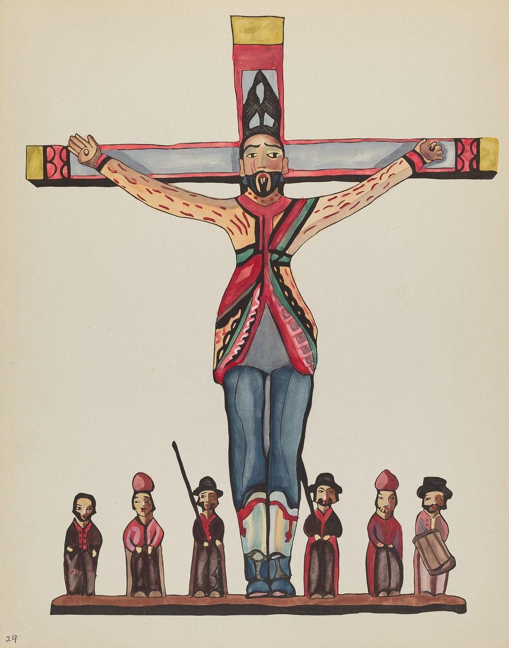 Plate 29: Saint Acacius: From Portfolio "Spanish Colonial Designs of New Mexico" (1935&ndash;1942) byb American 20th…