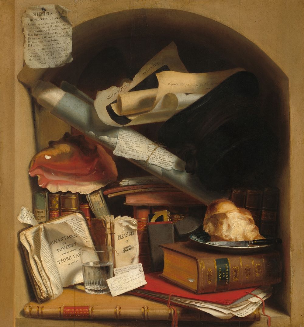 Poor Artist's Cupboard (ca. 1815) by Charles Bird King.  
