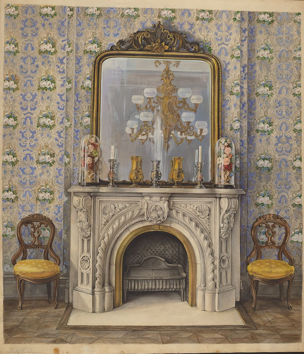 Portion of a Drawing Room (c. 1938) by Elisabeth Fulda.  