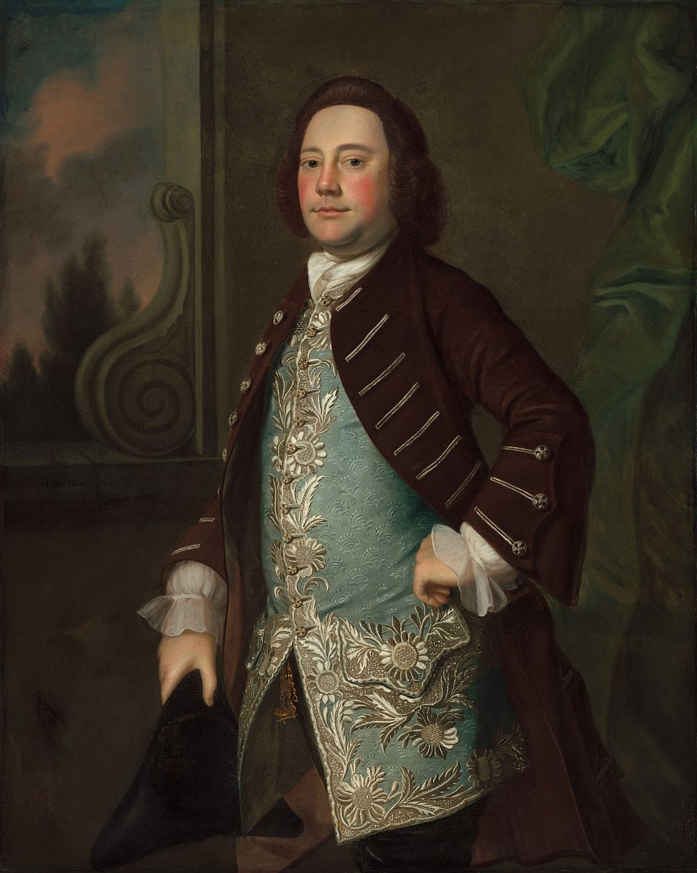 Portrait of a Gentleman (ca. 1760) by Joseph Blackburn.  